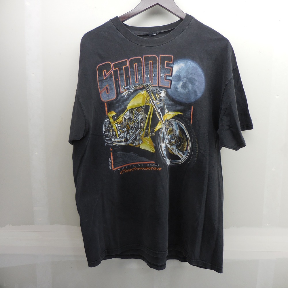 Vintage Stone Cold Fabrication Customization Biker T-Shirt Black XL Harley Shop
